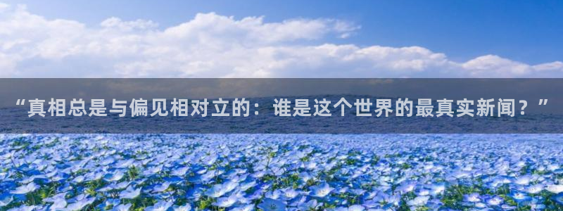 “真相总是与偏见相对立的：谁是这个世界的最真实新闻？”